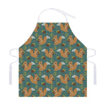 Squirrel Knitted Pattern Print Adjustable Apron