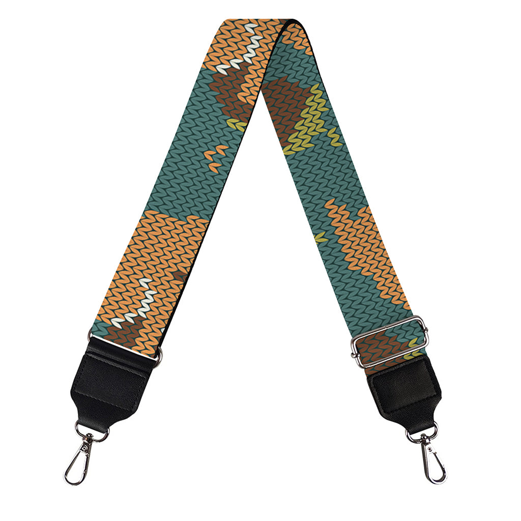 Squirrel Knitted Pattern Print Bag Strap