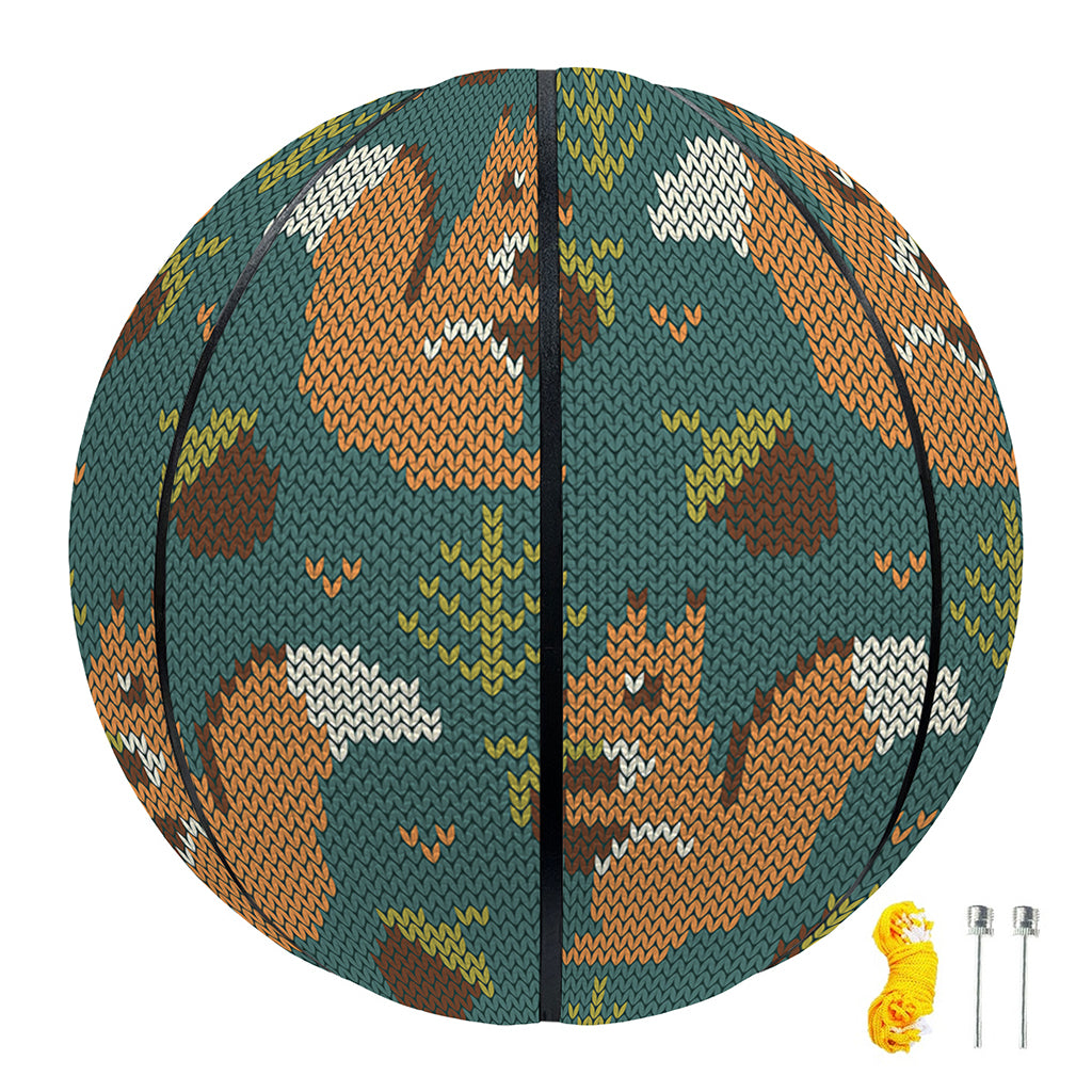 Squirrel Knitted Pattern Print Basketball