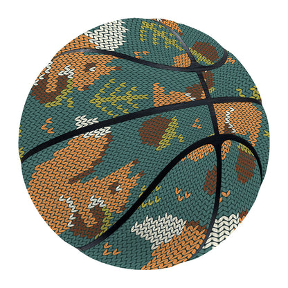 Squirrel Knitted Pattern Print Basketball