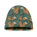 Squirrel Knitted Pattern Print Beanie