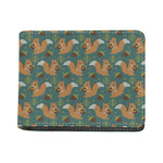 Squirrel Knitted Pattern Print Bifold Wallet