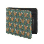 Squirrel Knitted Pattern Print Bifold Wallet