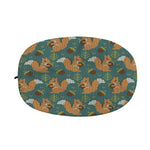 Squirrel Knitted Pattern Print Car Side Mirror Covers