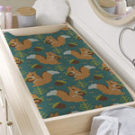 Squirrel Knitted Pattern Print Changing Pad Cover