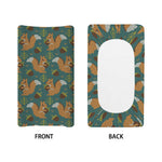 Squirrel Knitted Pattern Print Changing Pad Cover