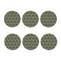 Squirrel Knitted Pattern Print Coaster Set