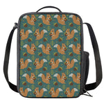 Squirrel Knitted Pattern Print Crossbody Lunch Bag