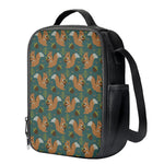 Squirrel Knitted Pattern Print Crossbody Lunch Bag