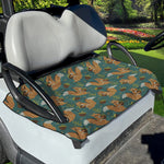 Squirrel Knitted Pattern Print Golf Cart Seat Cover