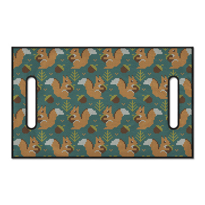 Squirrel Knitted Pattern Print Golf Cart Seat Cover
