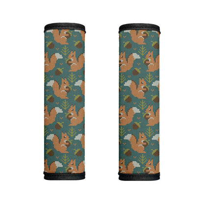 Squirrel Knitted Pattern Print Handle Covers