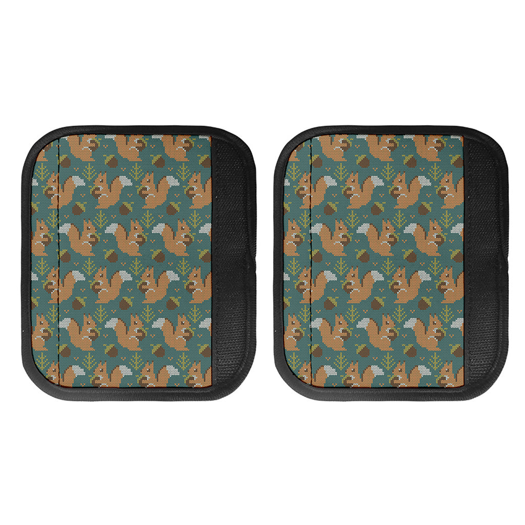 Squirrel Knitted Pattern Print Handle Covers