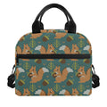 Squirrel Knitted Pattern Print Insulated Lunch Bag