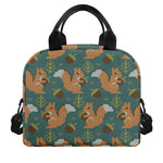 Squirrel Knitted Pattern Print Insulated Lunch Bag