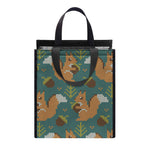 Squirrel Knitted Pattern Print Insulated Lunch Tote