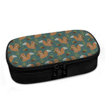 Squirrel Knitted Pattern Print Insulin Cooler Travel Case