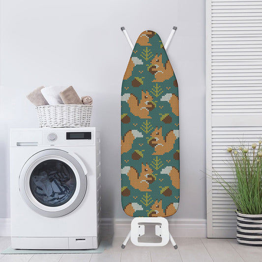 Squirrel Knitted Pattern Print Ironing Board Cover
