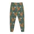 Squirrel Knitted Pattern Print Jogger Pants