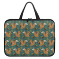 Squirrel Knitted Pattern Print Laptop Sleeve With Handle