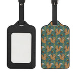 Squirrel Knitted Pattern Print Luggage Tag