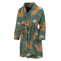 Squirrel Knitted Pattern Print Men's Bathrobe