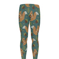 Squirrel Knitted Pattern Print Men's Leggings