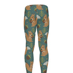 Squirrel Knitted Pattern Print Men's leggings