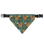 Squirrel Knitted Pattern Print Over The Collar Dog Bandana