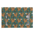 Squirrel Knitted Pattern Print Placemat