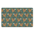 Squirrel Knitted Pattern Print Polyester Doormat