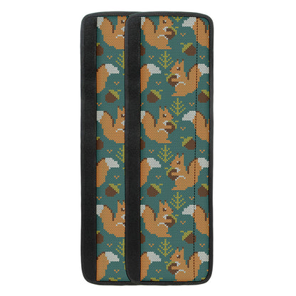 Squirrel Knitted Pattern Print Refrigerator Handle Covers