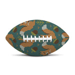 Squirrel Knitted Pattern Print Rugby Ball