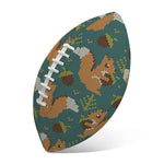 Squirrel Knitted Pattern Print Rugby Ball