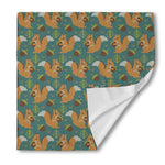 Squirrel Knitted Pattern Print Silk Bandana
