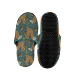 Squirrel Knitted Pattern Print Slippers
