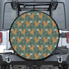 Squirrel Knitted Pattern Print Tire Cover