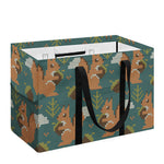 Squirrel Knitted Pattern Print Utility Tote Bag