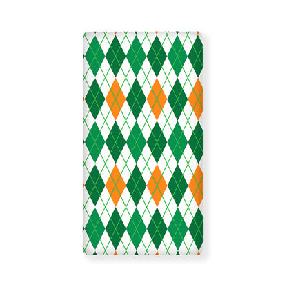 St Patrick's Day Argyle Pattern Print Baby Crib Sheet