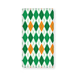 St Patrick's Day Argyle Pattern Print Baby Crib Sheet