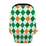 St Patrick's Day Argyle Pattern Print Baby Seat Cover