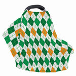St Patrick's Day Argyle Pattern Print Baby Seat Cover