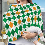 St Patrick's Day Argyle Pattern Print Baby Seat Cover