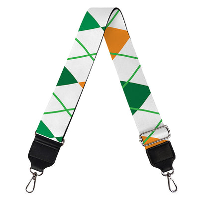 St Patrick's Day Argyle Pattern Print Bag Strap