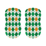 St Patrick's Day Argyle Pattern Print Bar Stool Covers