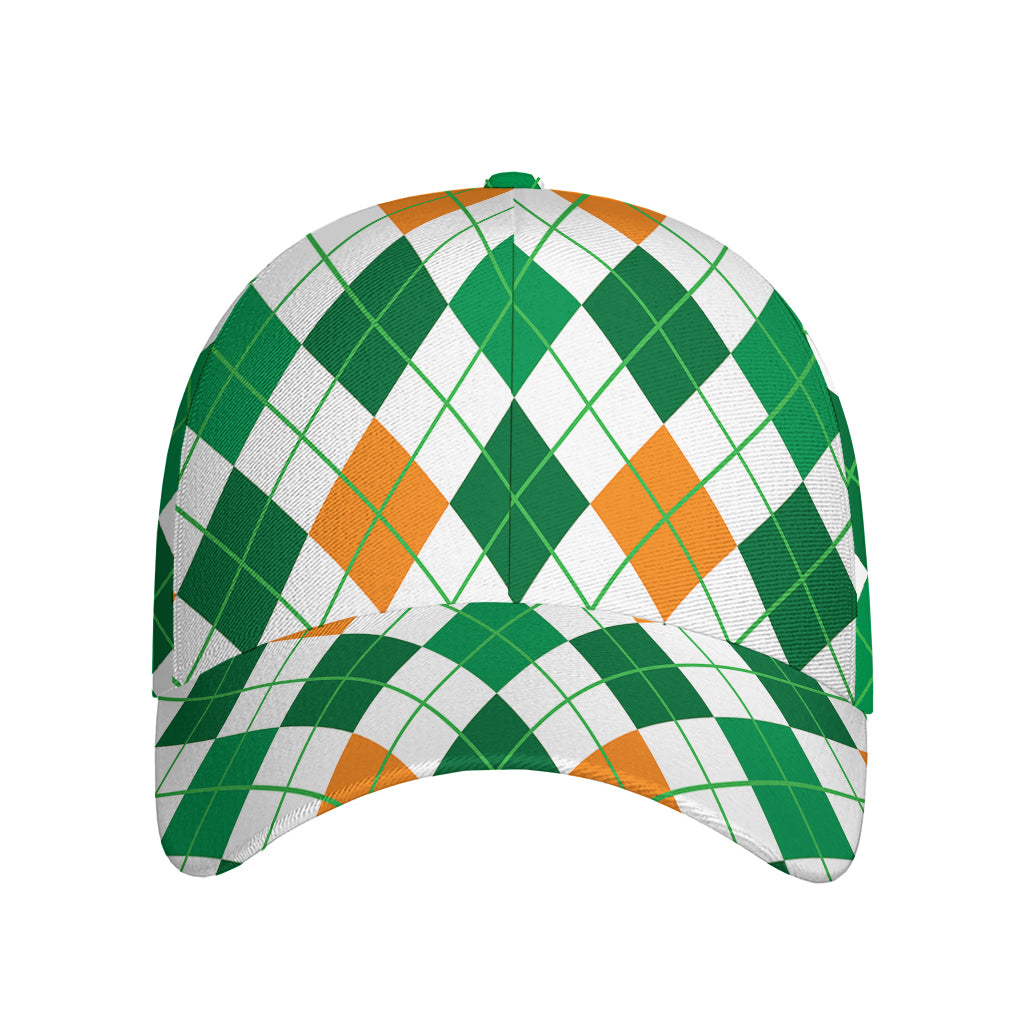 St Patrick's Day Argyle Pattern Print Baseball Cap