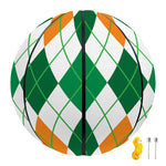 St Patrick's Day Argyle Pattern Print Basketball