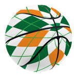 St Patrick's Day Argyle Pattern Print Basketball