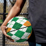 St Patrick's Day Argyle Pattern Print Basketball
