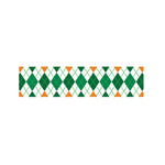 St Patrick's Day Argyle Pattern Print Bed Runner